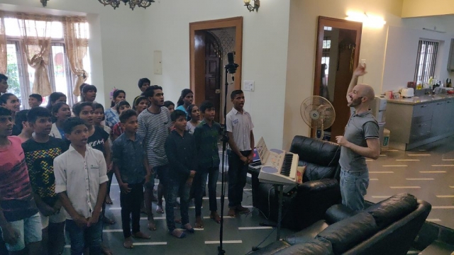 Recording choir for the next album