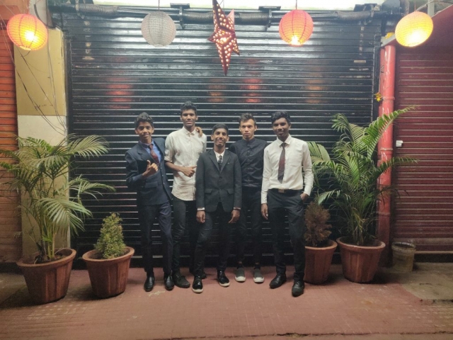 Some of the band at the New Year service