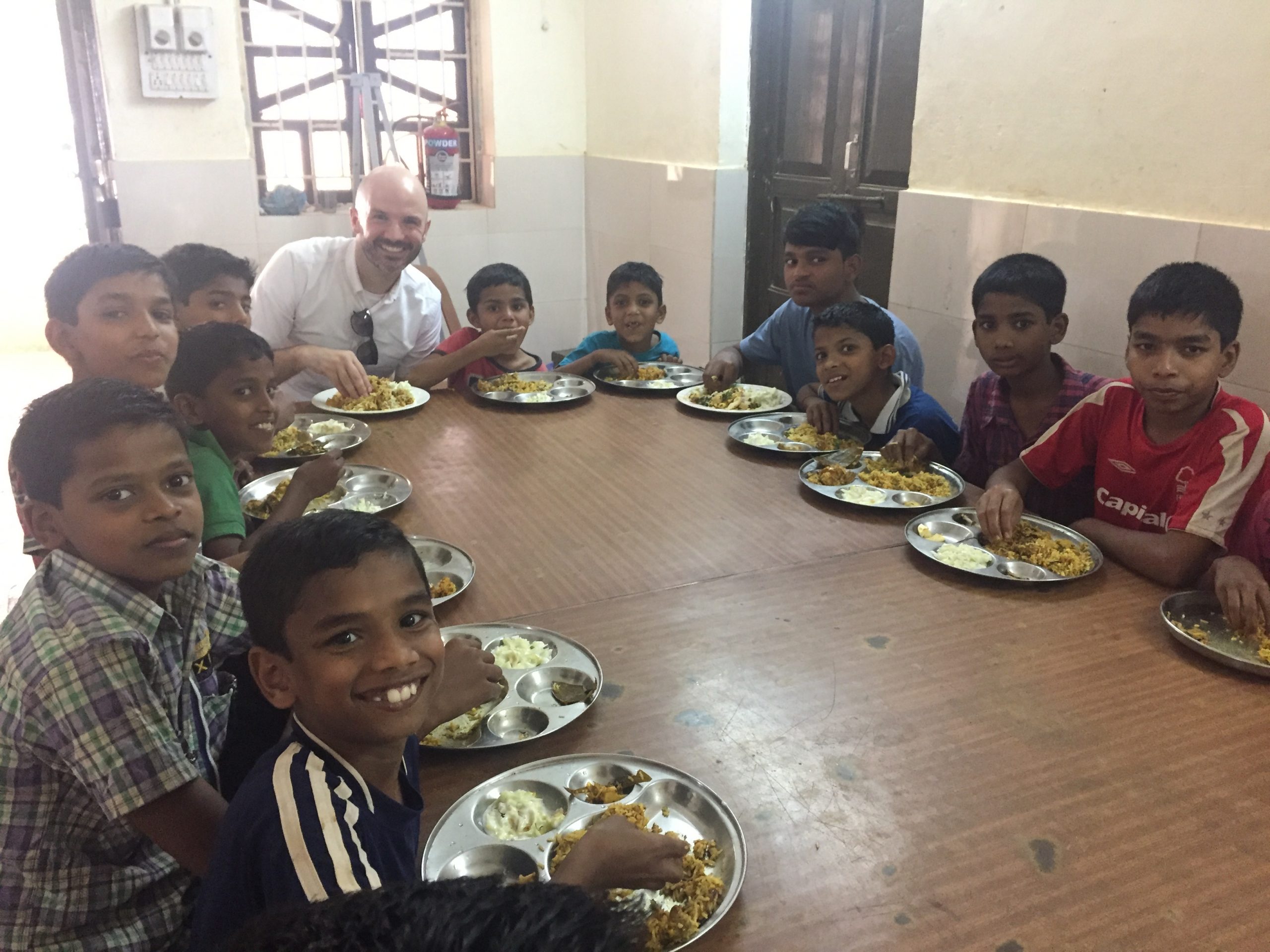 Visit to the junior boys home